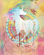 Lily: Colorful Rainbow Unicorn - 100 Pages 8"X10" Girl's Composition Wide Ruled Notebook