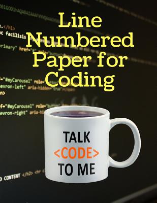 Line Numbered Paper for Coding: A Notebook to Help Design and Write Your Code - Notebooks, Brightview