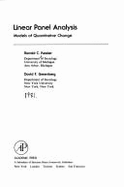 Linear Panel Analysis: Quantitative Models of Change - Kessler, Ronald C