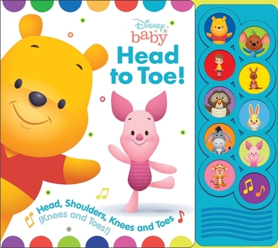 Listen and Learn Board Book Disney Baby Winnie the Pooh Head to Toe: Head, Shoulders, Knees and Toes - Pi Kids