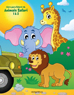 Livro para Colorir de Animais Safari 1 & 2