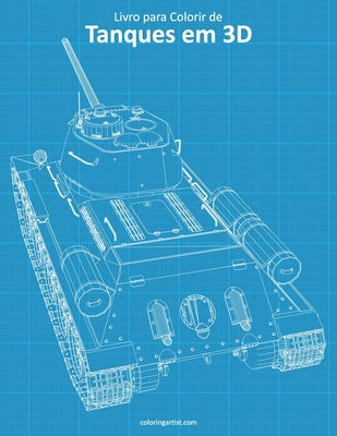 Livro para Colorir de Tanques em 3D - Snels, Nick