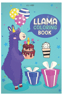 llama coloring book: Fun coloring gift book for llama lovers with stress relief llama designs and funny cute shows