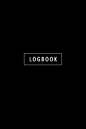 Logbook: Internet Address & Password Book. Minimal Black Online Organizer in Alphabetical Order for Websites, Username, Password & Notes