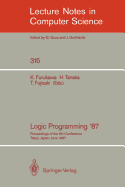 Logic Programming '87: Proceedings of the 6th Conference Tokyo, Japan, June 22-24, 1987