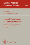 Logical Foundations of Computer Science: Third International Symposium, Lfcs '94, St. Petersburg, Russia, July 11-14, 1994. Proceedings