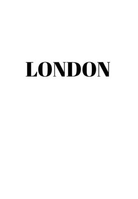 London: Hardcover White Decorative Book for Decorating Shelves, Coffee Tables, Home Decor, Stylish World Fashion Cities Design - Murre Book Decor