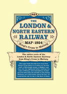 London & North Eastern Railway Map 1924 (Folded in a Wallet)