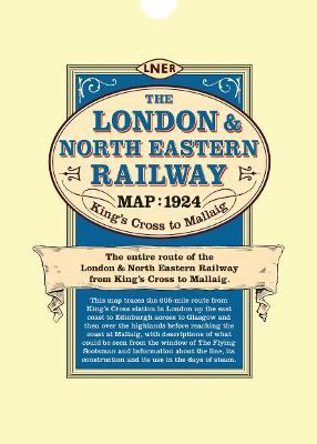 London & North Eastern Railway Map 1924 (Folded in a Wallet) - Old House Books