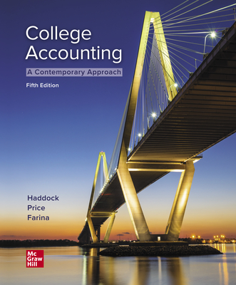 Loose Leaf for College Accounting (a Contemporary Approach) - Haddock, M David, and Price, John, and Farina, Michael