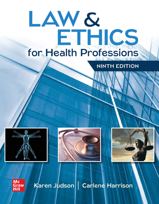 Loose Leaf for Law & Ethics for the Health Professions - Judson, Karen, and Harrison, Carlene, Ed, CMA