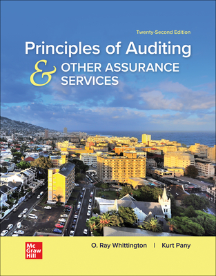 Loose Leaf for Principles of Auditing & Other Assurance Services - Whittington, Ray, and Pany, Kurt