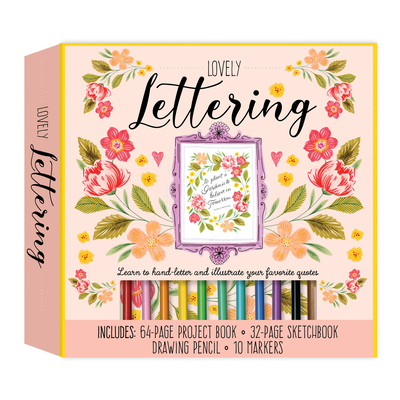 Lovely Lettering Kit: Learn to Hand-Letter and Illustrate Your Favorite Quotes Includes: 64-Page Project Book, 32-Page Sketchbook, Drawing Pencil, 10 Markers - McManness, Erin