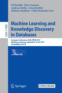 Machine Learning and Knowledge Discovery in Databases: European Conference, Ecml Pkdd 2019, Wrzburg, Germany, September 16-20, 2019, Proceedings, Part III