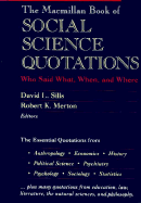 MacMillan Book of Social Science Quotations