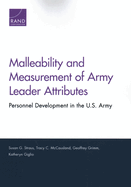 Malleability and Measurement of Army Leader Attributes: Personnel Development in the U.S. Army