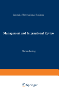 Management and International Review: Strategic Issues in International Human Resource Management