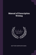 Manual of Prescription Writing