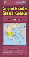 Map of Central Greece - Greece