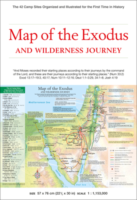 Map of the Exodus and Wilderness Journey: The 42 Camp Sites Organized and Illustrated for the First Time in History - Periplus Editions