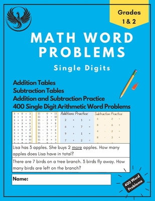 Math Adventures: Single Digit Addition and Subtraction Word Problems: For Elementary School Kids - Rising, Phoenix