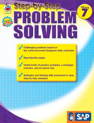 Math Step-By-Step Problem Solving, Grade 7 - Singapore Asian Publishers (Compiled by), and Carson Dellosa Education (Compiled by)