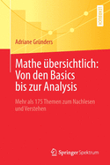 Mathe ?bersichtlich: Von Den Basics Bis Zur Analysis: Mehr ALS 175 Themen Zum Nachlesen Und Verstehen