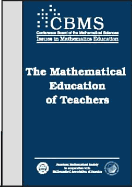 Mathematical Education of Teachers