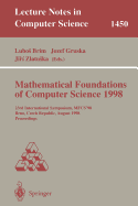 Mathematical Foundations of Computer Science 1998: 23rd International Symposium, Mfcs'98, Brno, Czech Republic, August 24-28, 1998