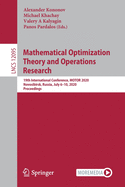 Mathematical Optimization Theory and Operations Research: 19th International Conference, Motor 2020, Novosibirsk, Russia, July 6-10, 2020, Proceedings
