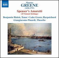 Maurice Greene: Spenser's Amoretti (25 Sonnet Settings) - Benjamin Hulett (tenor); Giangiacomo Pinardi (theorbo); Luke Green (harpsichord)