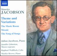 Maurice Jacobson: Theme and Variations - Jennifer Johnston (mezzo-soprano); Julian Jacobson (piano); Mariko Brown (piano); Raphael Wallfisch (cello)