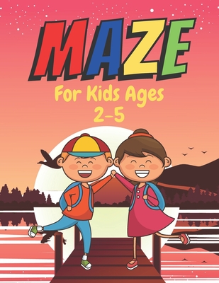 MAZE For Kids Ages 2-5: A challenging and fun maze for kids by solving mazes - House, Bright Creative