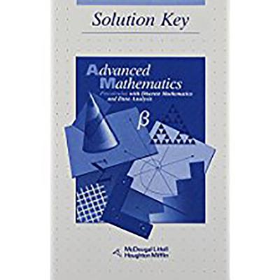 McDougal Littell Advanced Math: Solution Key - McDougal Littel (Prepared for publication by)