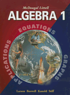 McDougal Littell Algebra 1: Student Edition (C) 2004 2004 - McDougal Littel (Prepared for publication by)