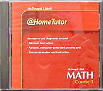 McDougal Littell Math Course 1: @home Tutor CD-ROM