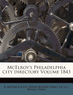 McElroy's Philadelphia City Directory Volume 1843