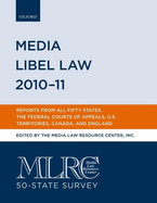 Media Libel Law 2010-2011