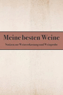 Meine Besten Weine Notizbuch Zur Weinverkostung Und Weinprobe: Vorlagen Zum Eintragen Der Weinqualitt