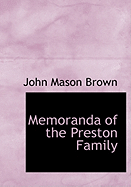 Memoranda of the Preston Family