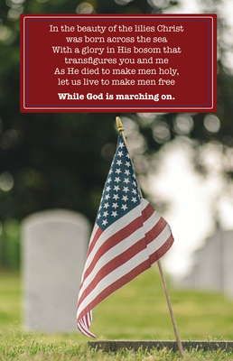 Memorial Day Bulletin: God Is Marching on (Package of 100): Battle Hymn of the Republic - Broadman Church Supplies Staff (Contributions by)