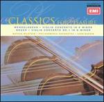 Mendelssohn: Violin Concerto in E minor; Bruch: Violin Concerto No. 1 in G minor