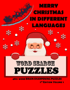 Merry Christmas in Different Languages Word Search Puzzles