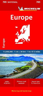 Michelin Europe Map 705 (Michelin Maps) - Michelin Travel & Lifestyle