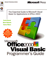 Microsoft Office 2000/Visual Basic Programmer's Guide - Shank, David, and Myers, Tamra, and Roberts, Mark