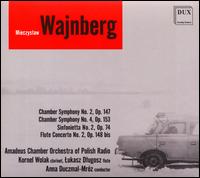 Mieczyslaw Wajnberg: Chamber Symphony No. 2; Chamber Symphony No. 4; Sinfonietta No. 2; Flute Concerto No. 2 - Beata Slomian (triangle); Kornel Wolak (clarinet); Lukasz Dlugosz (flute); Piotr Szulc (tympani [timpani]);...