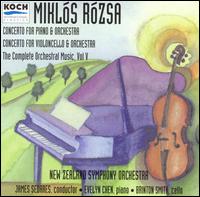 Mikls Rzsa: Orchestral Music, Vol. 5 - Brinton Averil Smith (cello); Evelyn Chen (piano); New Zealand Symphony Orchestra; James Sedares (conductor)