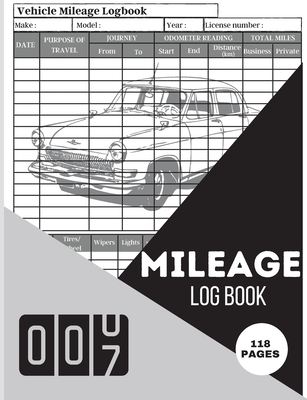 Mileage Log Book: Mileage Odometer For Small Business And Personal Use A Complete Mileage Record Book, Daily Mileage for Taxes, Car & Vehicle Tracker for Business or Personal Taxes - Marco, Lev