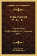 Minderjahrige Verbrecher: Versuch Einer Strafgerichtlichen Psychologie (1896)