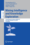 Mining Intelligence and Knowledge Exploration: 7th International Conference, Mike 2019, Goa, India, December 19-22, 2019, Proceedings